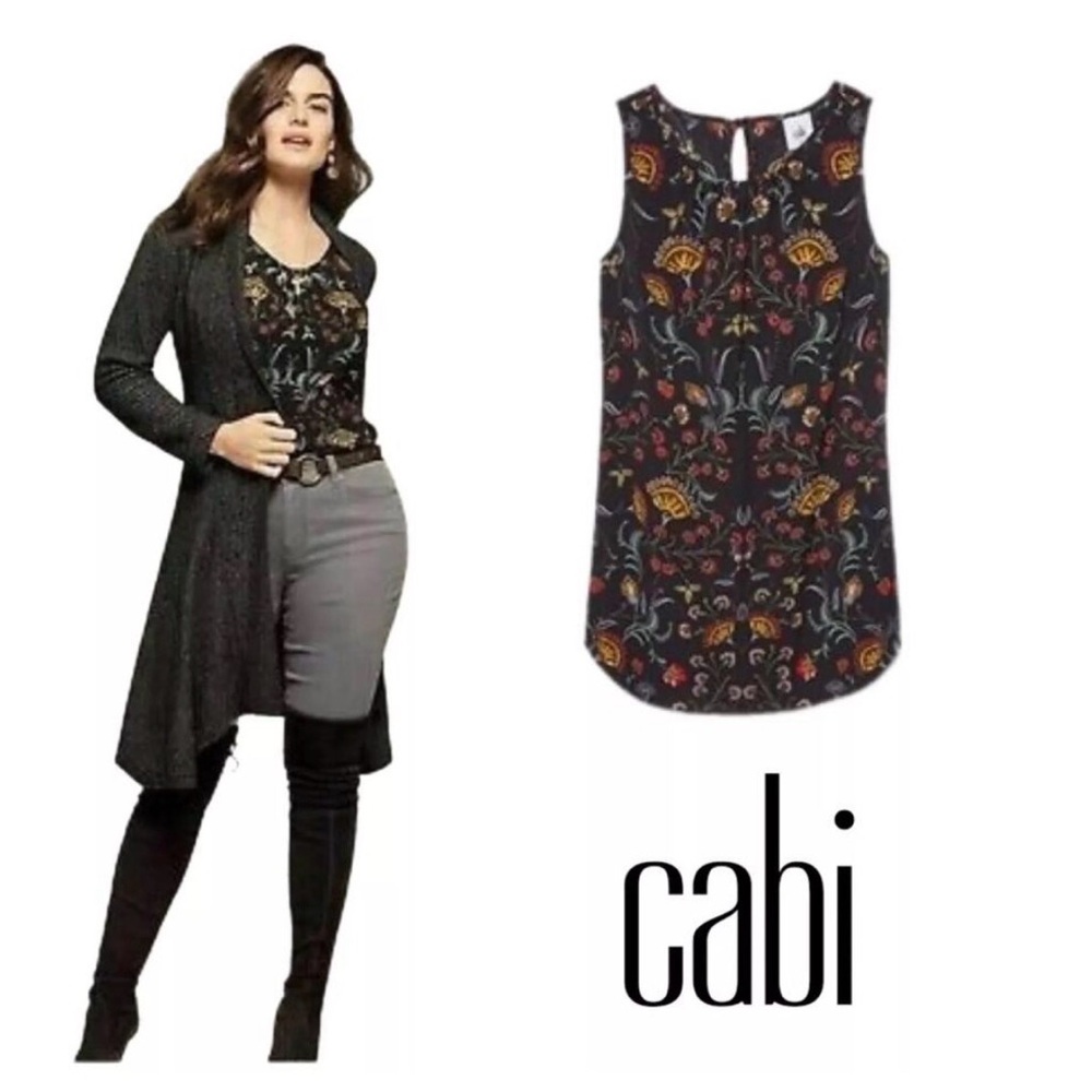 CAbi 3621 Legend Sleeveless blouse size Small
